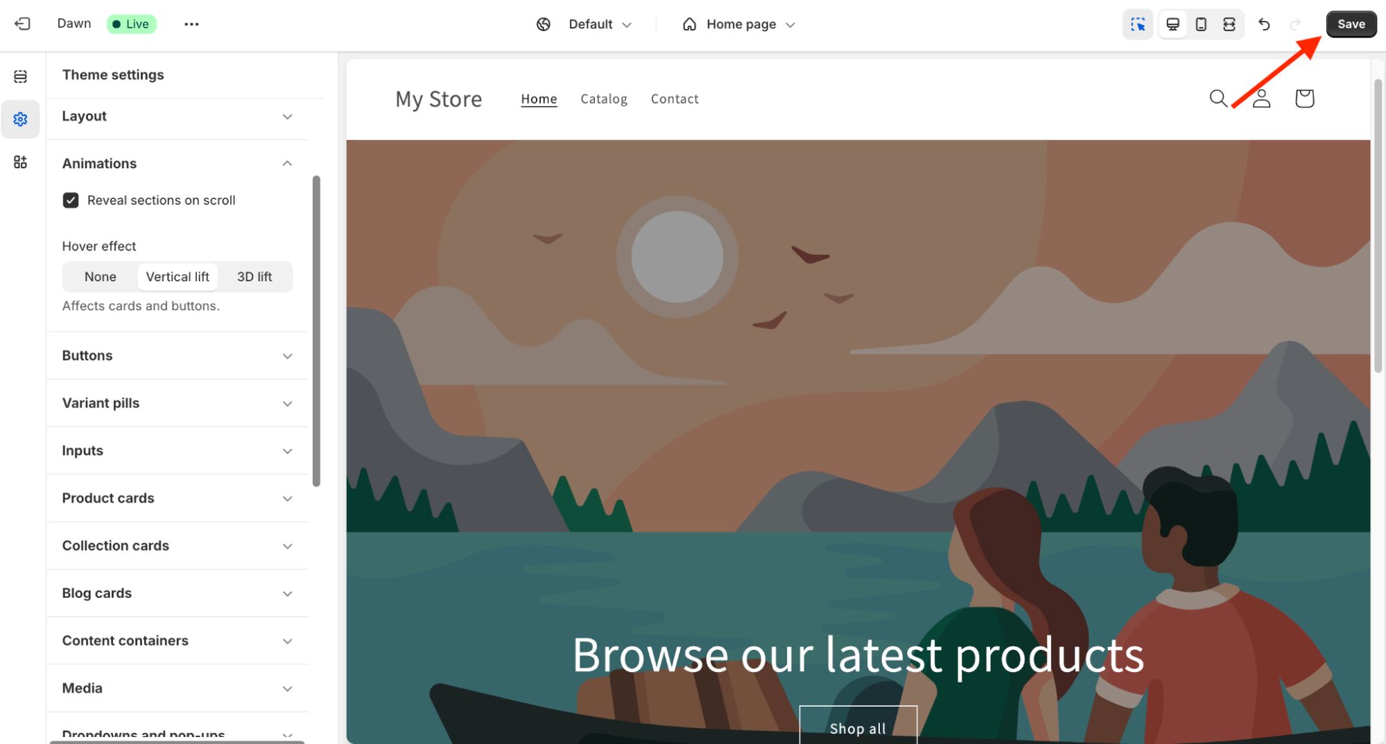 Choosing a Shopify theme - saving customized theme